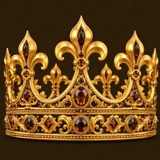 Ornate royal crown — Casiny