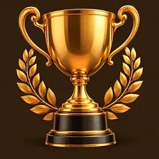 Gold trophy cup — Casiny
