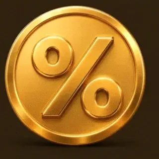 Gold percent coin — Casiny