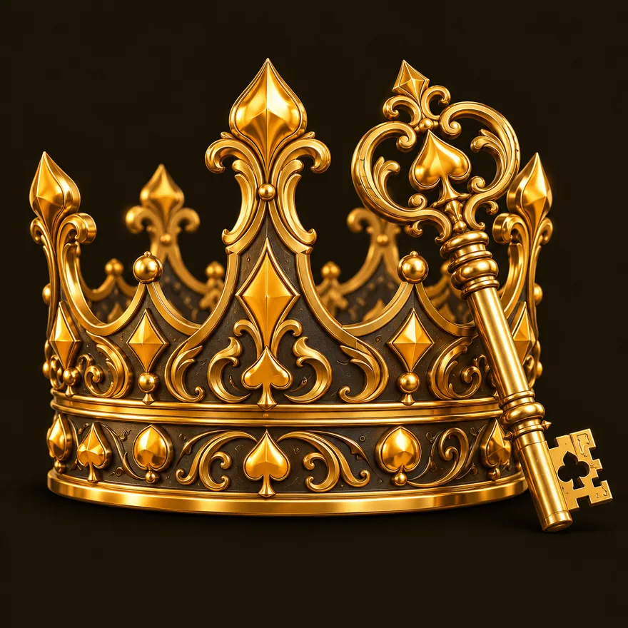 Royal crown and key — Casiny