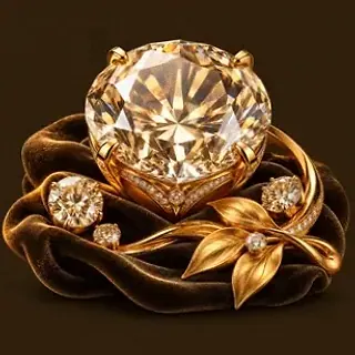 Faceted diamond gemstone — Casiny