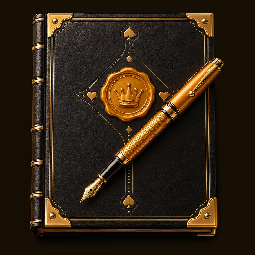 Leather casino ledger — Casiny